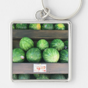 Watermelons for Sale Corner Bodega NYC Photograph Key Ring