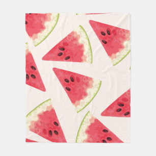 Watermelons: Seamless Summery Sweetness. Fleece Blanket