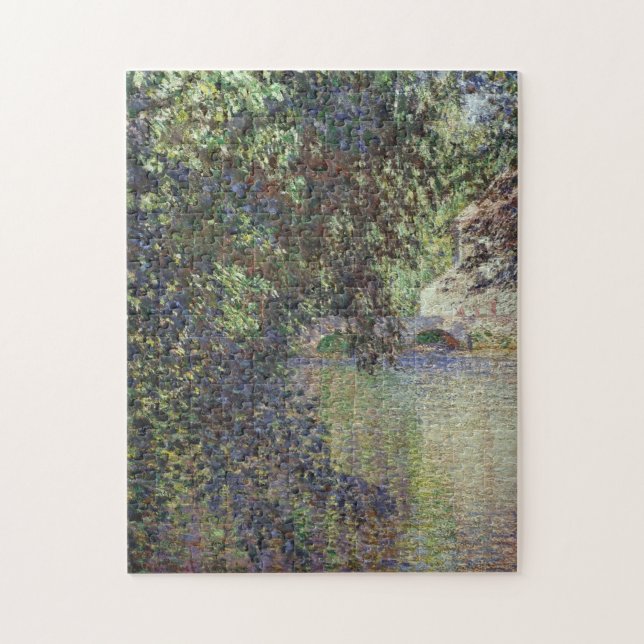 Watermill at Limetz Monet Fine Art Jigsaw Puzzle (Vertical)