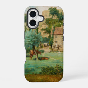 Watermill at the Foot of a Mountain iPhone 16 Case
