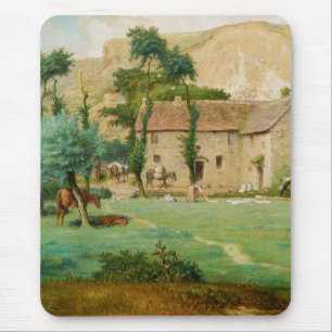 Watermill at the Foot of a Mountain Mouse Pad