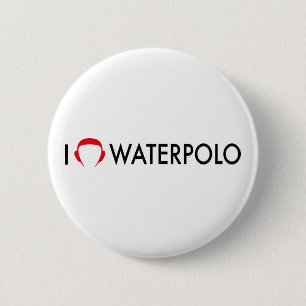 waterpolo 6 cm round badge