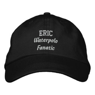Waterpolo Fanatic Custom Name V08H Embroidered Hat