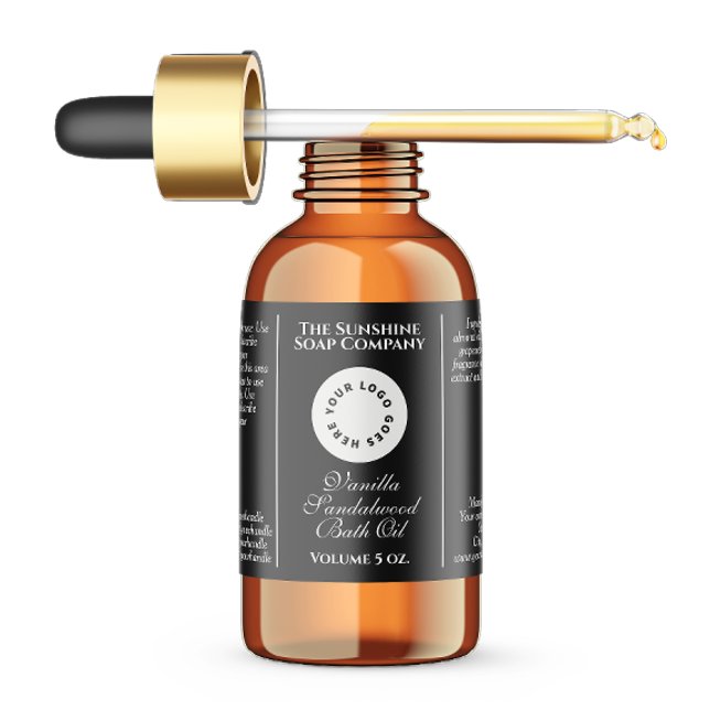 Waterproof black cosmetics dropper bottle label (Creator Uploaded)