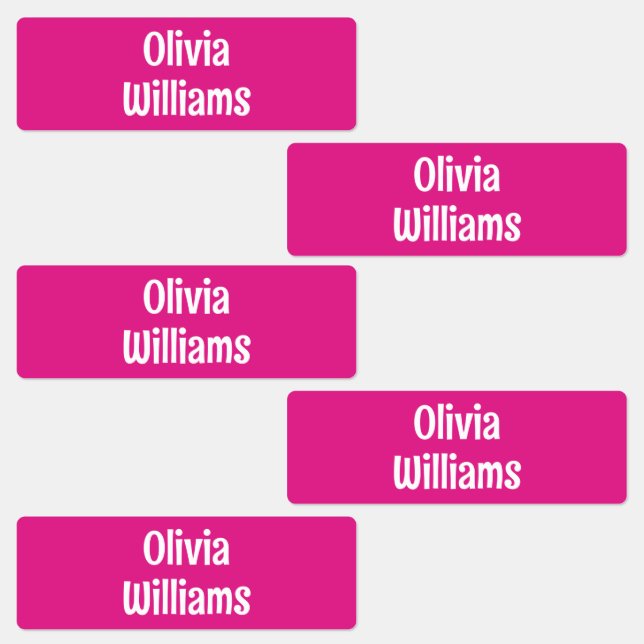 Waterproof Daycare Camp School Kid Girls Boys Name (Group)