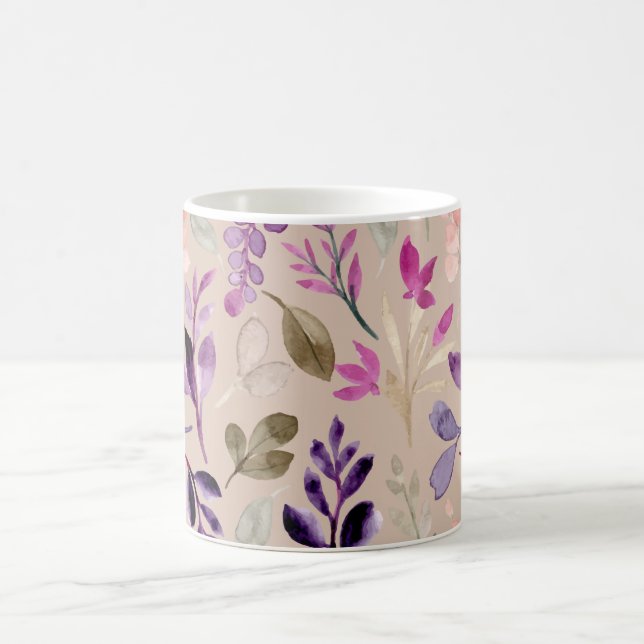 Waterproof Flowers: Fresh Petals, Timeless Mug (Center)