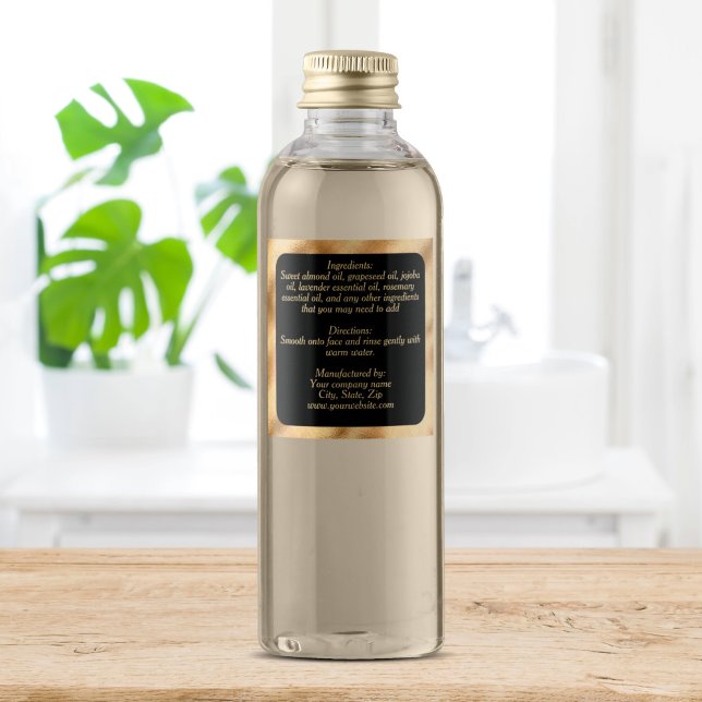 waterproof ingredients label - black gold square 2 (Creator Uploaded)