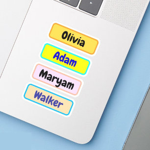Waterproof Kid Name Labels, Name Stickers For Kids