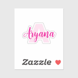 Waterproof Monogram + Name   Transparent Stickers