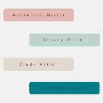 Waterproof Name Labels