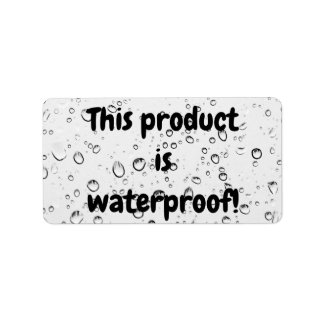 Waterproof product package seal label sticker