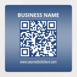 Waterproof QR Code Blue (or any colour) Gradient