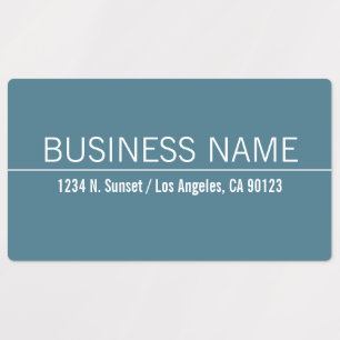 Waterproof Simple Modern Blue & White Business