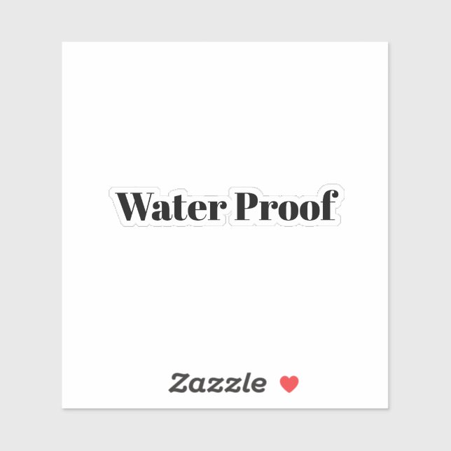 Waterproof Splash Free Package Label Black White (Sheet)