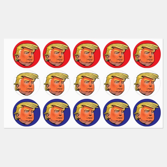 Waterproof TRUMP stickers (Sheet)