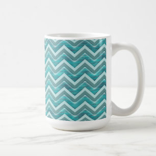 Waters Glitter Chevron Pattern Coffee Mug