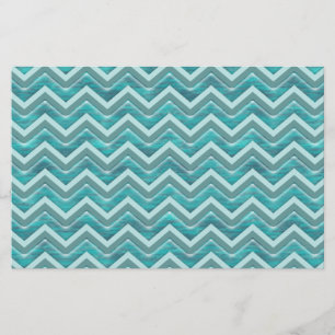Waters Glitter Chevron Pattern Stationery