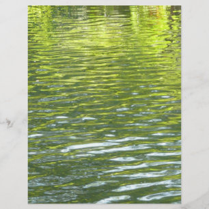 Waters of Oak Creek Yellow and Green Nature Photo