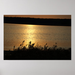 Waterscape Sunset Poster