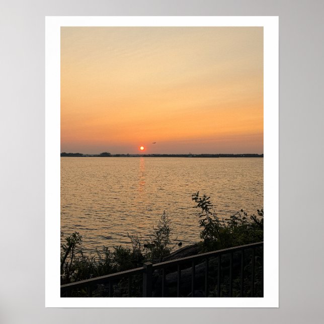 Waterscape Sunset Poster (Front)