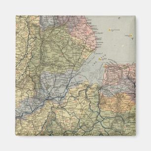 Watershed map England, Wales 4 Magnet