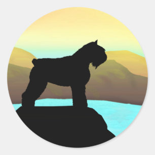 Waterside Bouvier des Flandres Classic Round Sticker