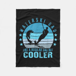 Waterski Dad Fathers Day Ski Lover Dad Water Skiin Fleece Blanket