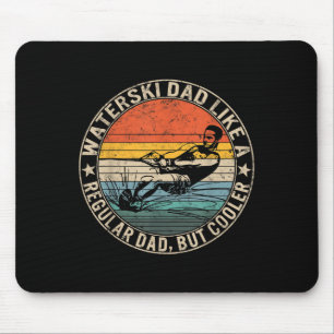Waterski Dad Fathers Day Ski Lover Dad Water Skiin Mouse Pad