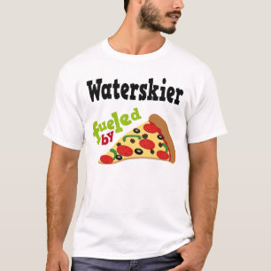 Waterskier (Funny) Pizza T Shirt