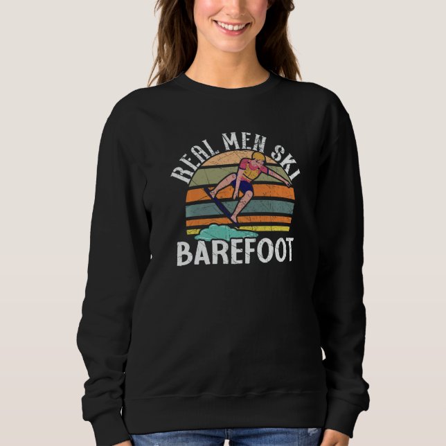 Waterskiing Water Skiing Surface Water Sport Boat  Sweatshirt (Front)