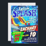 Waterslide Birthday Invitation Template<br><div class="desc">Make a splash at your next celebration with this vibrant Water Slide Party Birthday Invitation Template! Perfect for all ages, this customisable design is perfect for hosting a backyard bash or a waterslide poolside gathering. Download instantly and dive into creating unforgettable memories with friends and family. Ideal for DIY enthusiasts...</div>