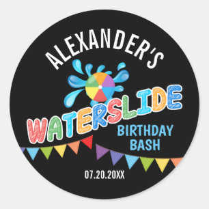 Waterslide Party Sticker