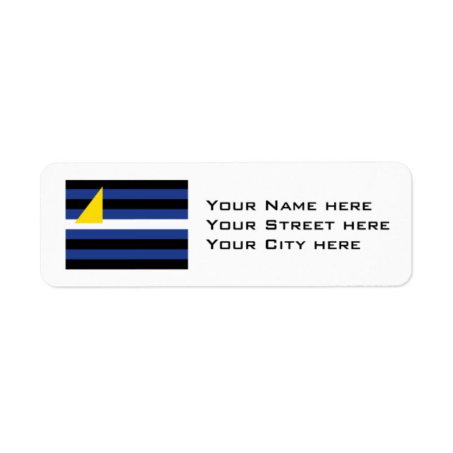 WATERSPORTS PRIDE FLAG RETURN ADDRESS LABEL (Front)