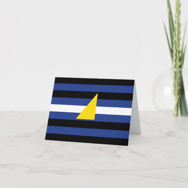 Watersports Pride Flag Thank You Card (Front)