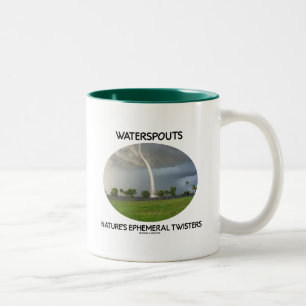Waterspouts Nature's Ephemeral Twisters Two-Tone Coffee Mug