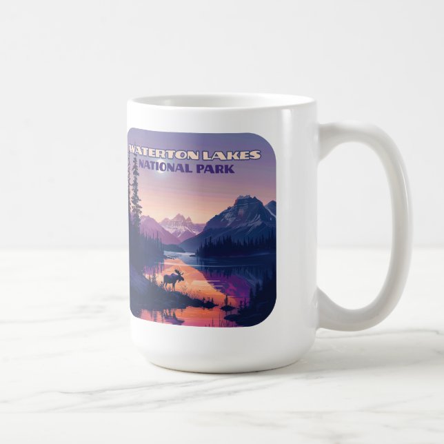 Waterton Lakes National Park Canada Alberta  Coffee Mug (Right)