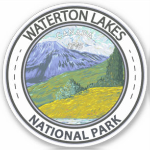 Waterton Lakes National Park Canada Travel Vintage