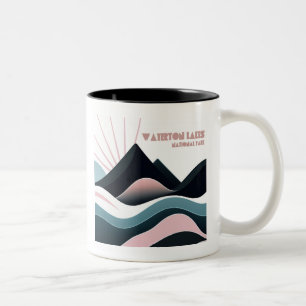 Waterton Lakes National Park Coloured Hills Two-Tone Coffee Mug