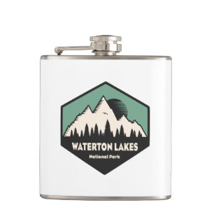 Waterton Lakes National Park Hip Flask