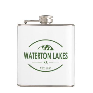 Waterton Lakes National Park Hip Flask