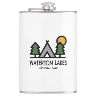 Waterton Lakes National Park Hip Flask