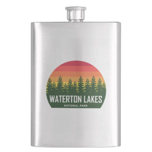 Waterton Lakes National Park Hip Flask