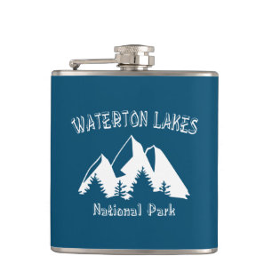 Waterton Lakes National Park Hip Flask