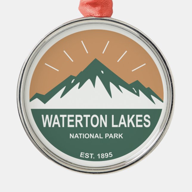 Waterton Lakes National Park Metal Ornament (Front)