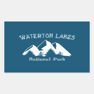 Waterton Lakes National Park Rectangular Sticker