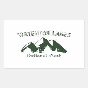 Waterton Lakes National Park Rectangular Sticker