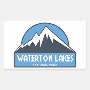 Waterton Lakes National Park Rectangular Sticker