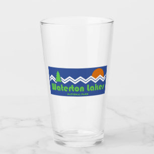 Waterton Lakes National Park Retro Glass