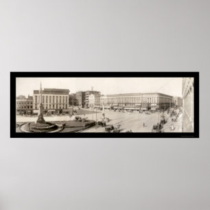 Watertown NY Square Photo 1909 Poster