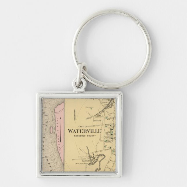 Waterville, Kennebec Co Key Ring (Front)